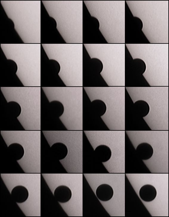 sequence of Venus entry front of sun disc