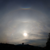 Sun 46° halo - 25 April 2013