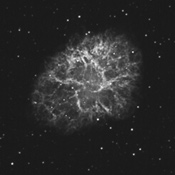 Pozostatok supernovy M1 (Krabia Hmlovina) - 20. december 2011