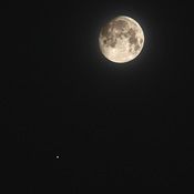 Konjunkcia Mesiac a Jupiter - 03. september 2009