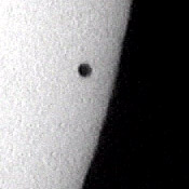 Mercury transit  across sun disc - 07 May 2003