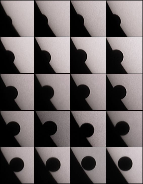 sekvencia vstupu Venuše pred slnečný disk